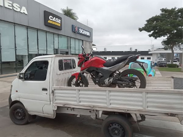 Motocicleta en arrastre
